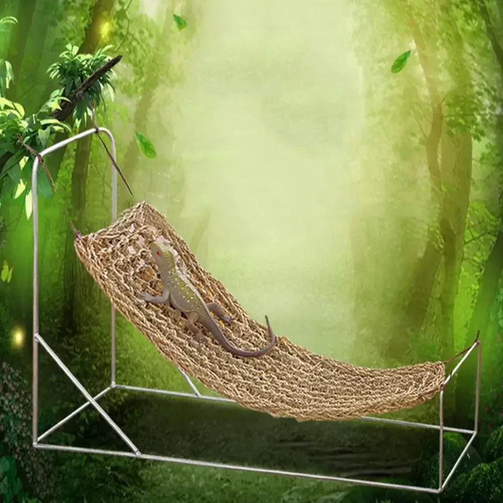 Reptile Hammock Terrarium Decoration for Lizard Lounger Small Hermit Crabs Geckos Bed Birds Reptile Mats Pets Supplies Vivarium