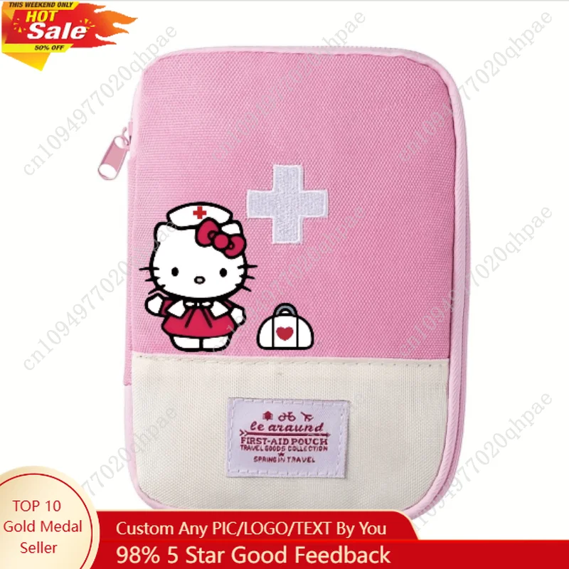 

Sanrio Hello Kitty Storage Bag Portable Travel Organizer for Business Trips and On-the-Go Essentials Portable First Aid Kit
