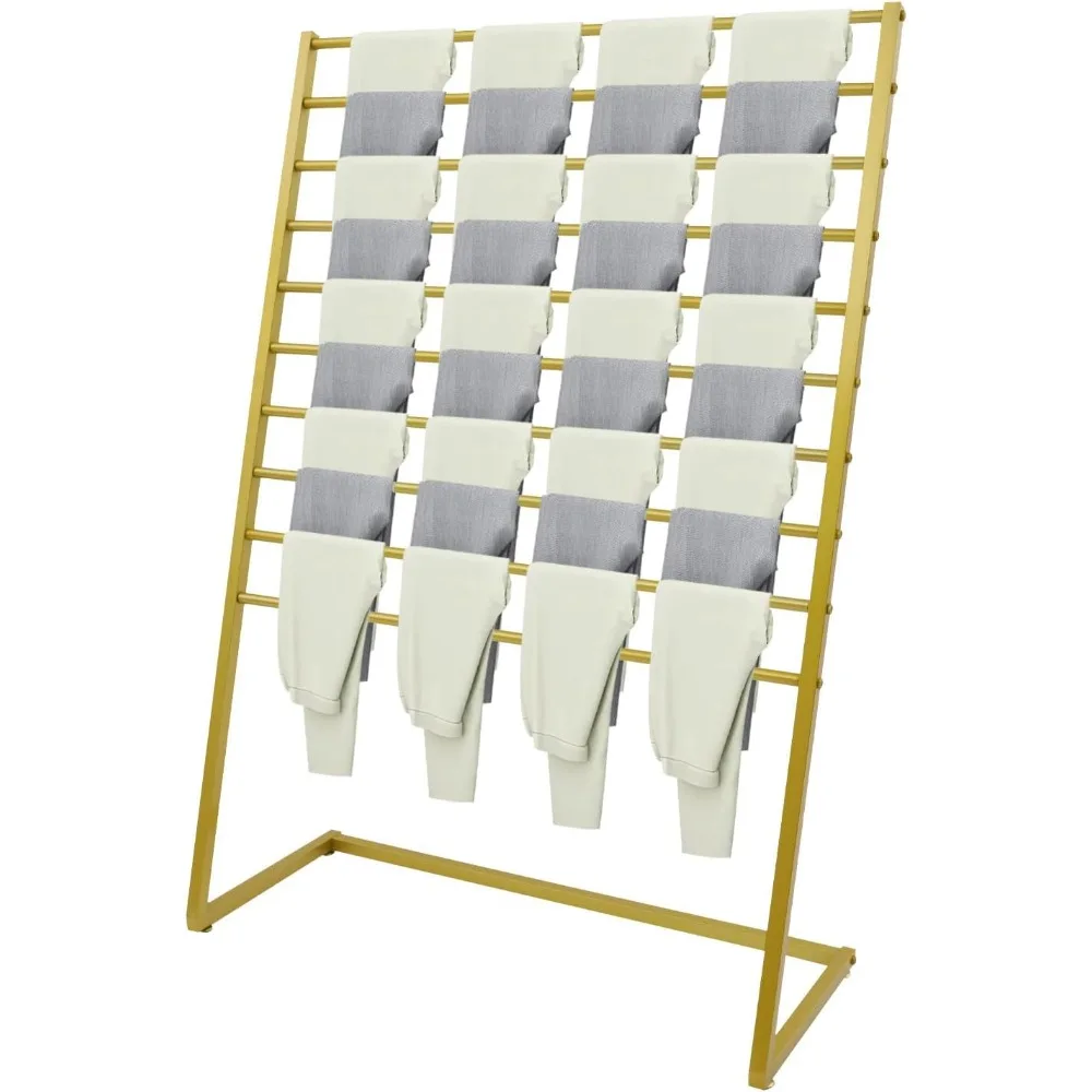 

10 Tier Scarf Holder Organizer, Freestanding Scarf Rack for Commercial Clothing Retail Store, Belt Shawl Hijab Organizer