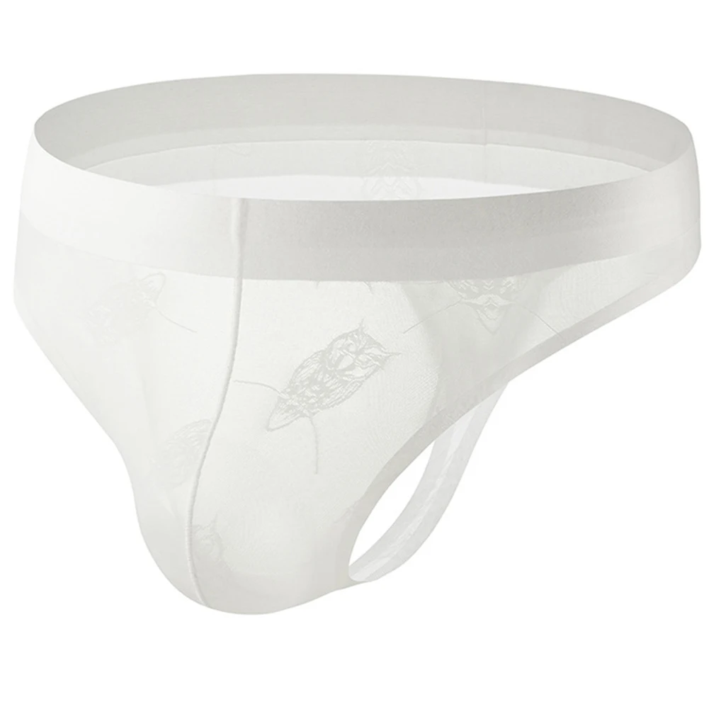 

Men Seamless Translucent G-string Thong Thin Very Hot Lingerie Sissy Bulge Pouch Low Rise Underwear Brief Extreme Men's Panties