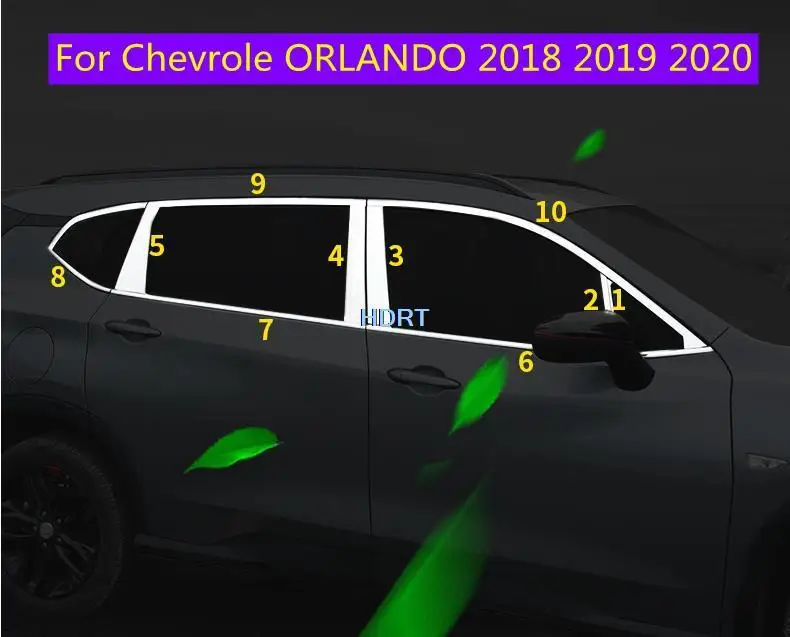 

Высококачественная отделка для дверей и окон из нержавеющей стали, литье, отделка для окон, полоса, автомобильный Стайлинг для chevрол ORLANDO 2018 2019 2020