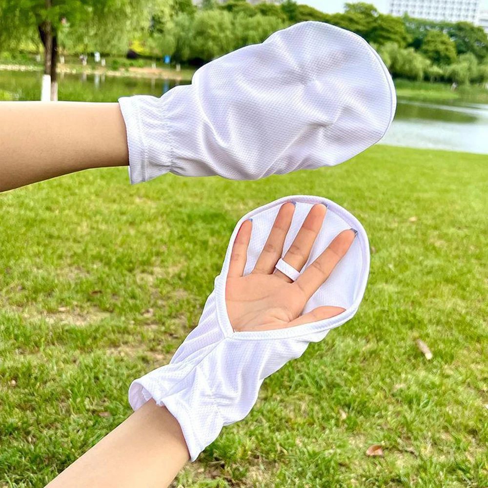 

UV Protection Sunscreen Gloves Breathable Thin Women Lady Gloves Outdoor Sports Cycling Gloves Sleeve Summer Horseshoe Sleeves