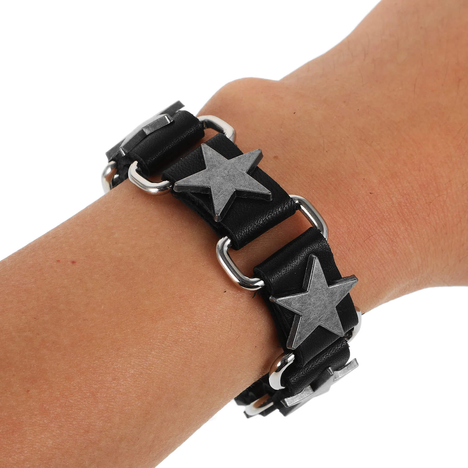 

3Pcs Five Wristbands Men's Retro Punk Bracelets Comfortable Everyday Accessories Men's Wrist Bracelet