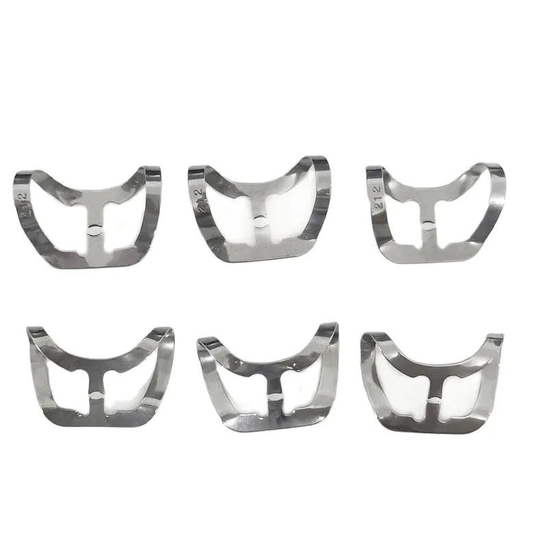 

6Pcs #212 Dental Rubber Dam Clamps Anterior Clips 134℃ Moisture Protection Stainless Steel Clamp Front Teeth Fit with KSK KERR