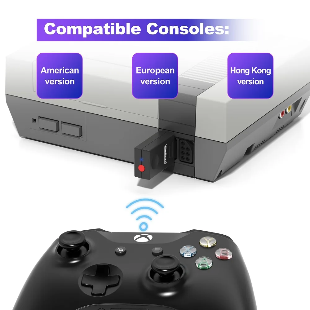 Adapter RetroScaler Blueretro do bezprzewodowego podłączania kontrolerów NES do konsoli PS3, PS4, 8Bitdo, Ipega9076, Switch Joycon