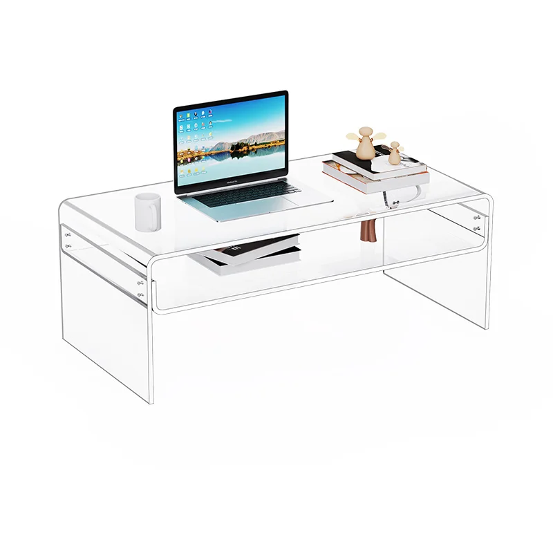 

Acrylic transparent coffee table living room household small apartment sofa side table modern bay window low table movable