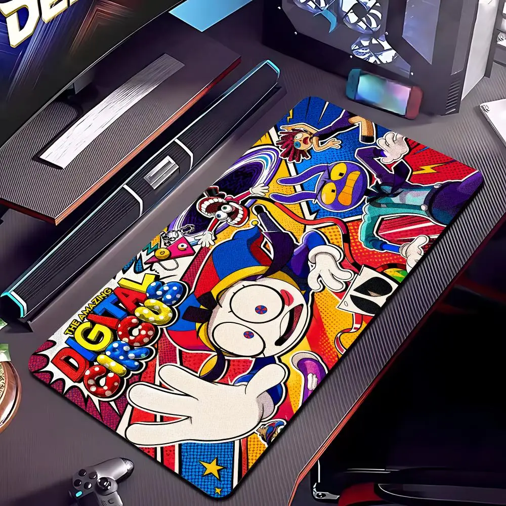 The Amazing Digital Circus Mouse Pad Large Playmat Gaming Customized Mat XXL Size Gamer Office Mousepad Logo Desk Mat
