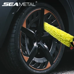 SEAMETAL Car Wheel Cleaner Brush Tire Rim Cleaning Tool Auto Scrub Washing Vehicle Washer Dust Cleaner Sponge Car Wash Accessory