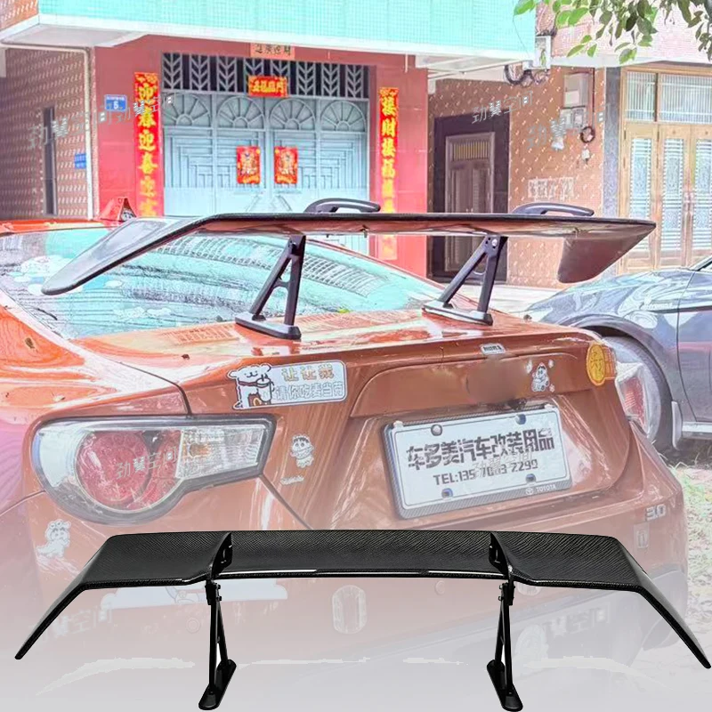 STI Style Real Carbon Fiber Rear Spoiler GT Wing For Toyota GT86 GR86 Subaru BRZ Car Exterior Modification Accessories