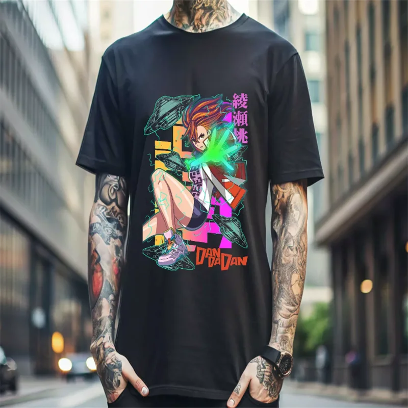 

Dandadan Tshirt Short Sleeve Crewneck Tshirt Men/Women Harajuku Cosplay Short Sleeve T Shirt Unisex t shirt