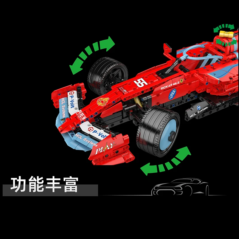 Technisch Kampioenschap Sportvoertuig SF-24 Racing MOLD KING 13209 Bouwsteenmodel Assemblage Puzzel DIY Speelgoed Chrismas Gifts