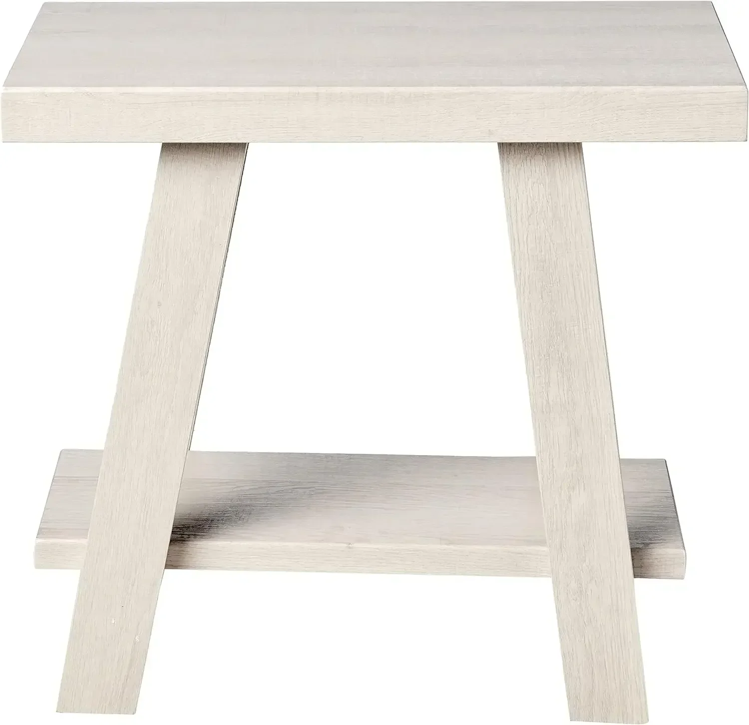 Athens Contemporary Wood Small End Table, White