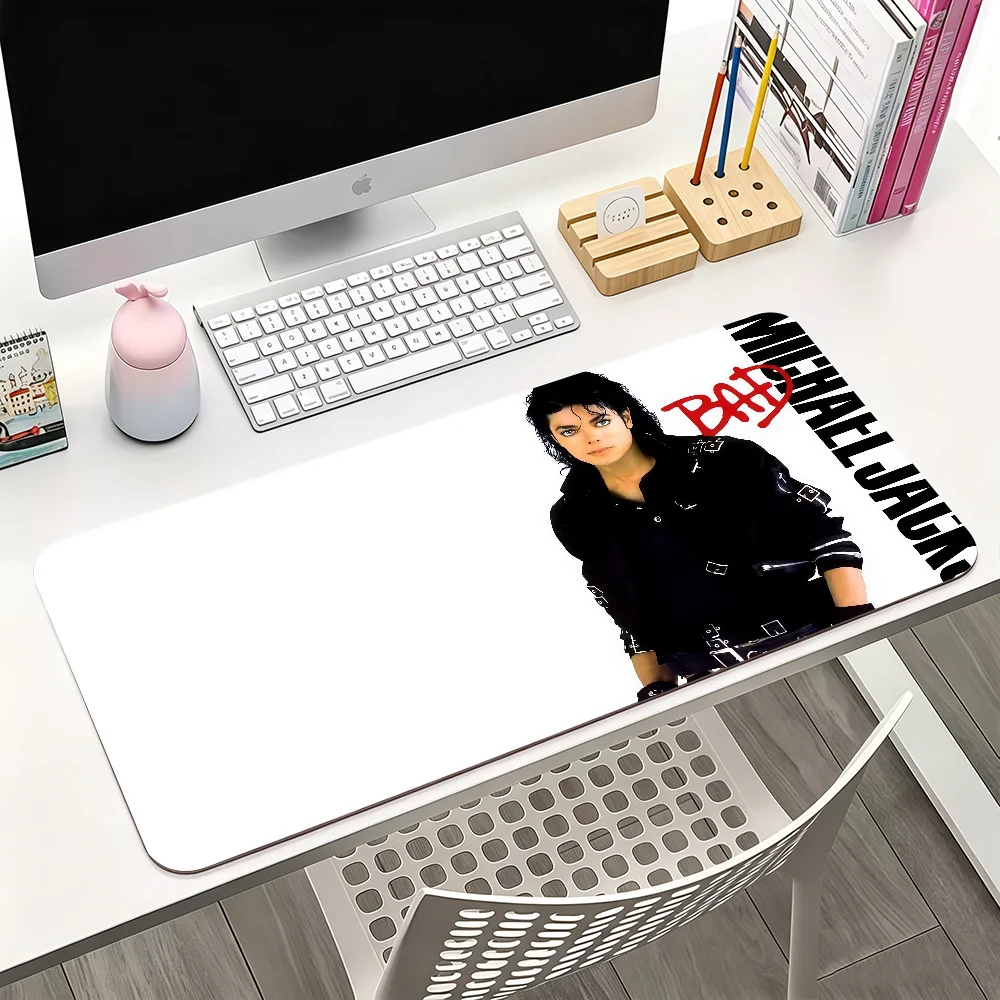 Klassisches Singer M-Michael Jackson Mauspad für Büro-Gaming und Tastaturen, rutschfest, groß, wasserdicht