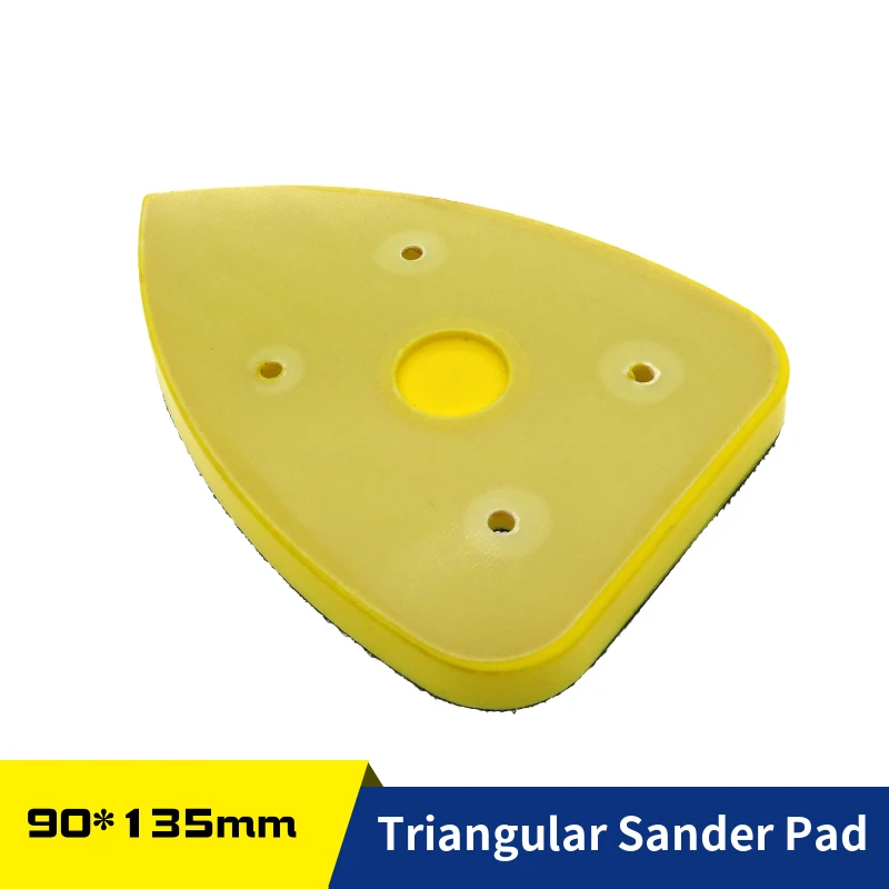 

90x135mm Triangle Sanding Pad Hook and Loop Backing Plate Grinding Disc for Grinder Sander Polishing Power Abrasive Tools