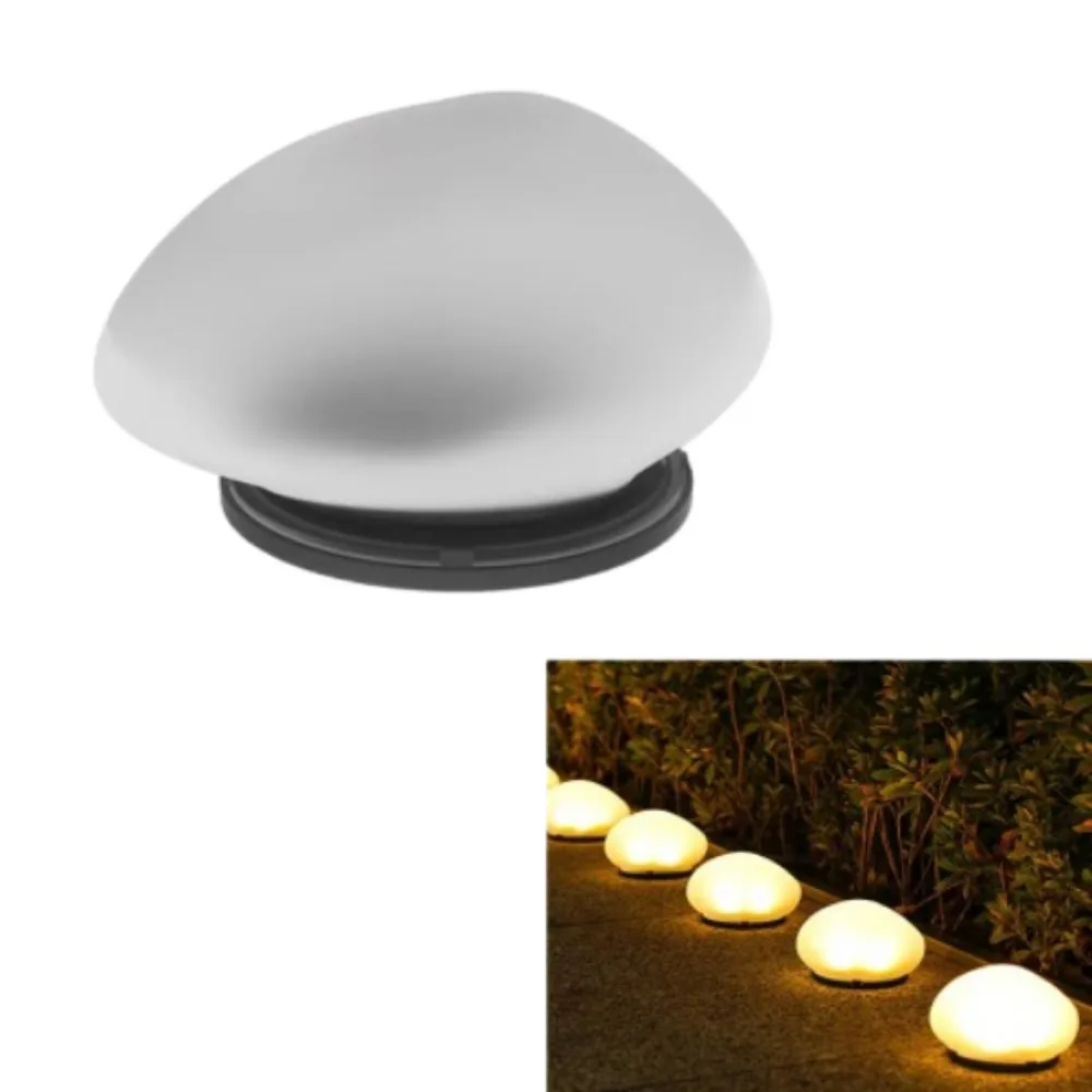 Decoratieve zonnelamp, matte grondlamp, buiten, waterdicht, draagbaar, energiebesparend, lantaarn, kiezelgazonlicht, huis-tuinlamp