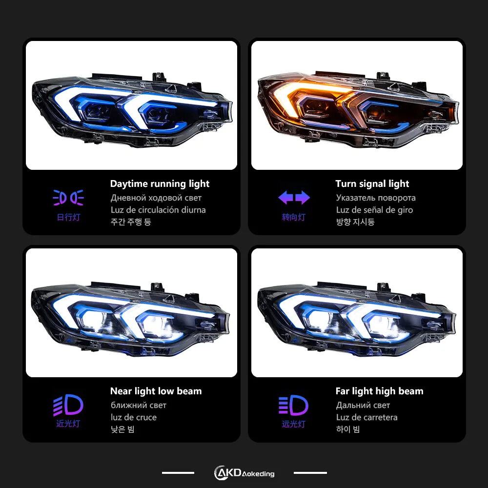Car Lights for BMW 2012-2019 F30 LED Headlight F31 Head Lamp 318i 320i 325i 328i 330i 335i DRL Automotive Accessories