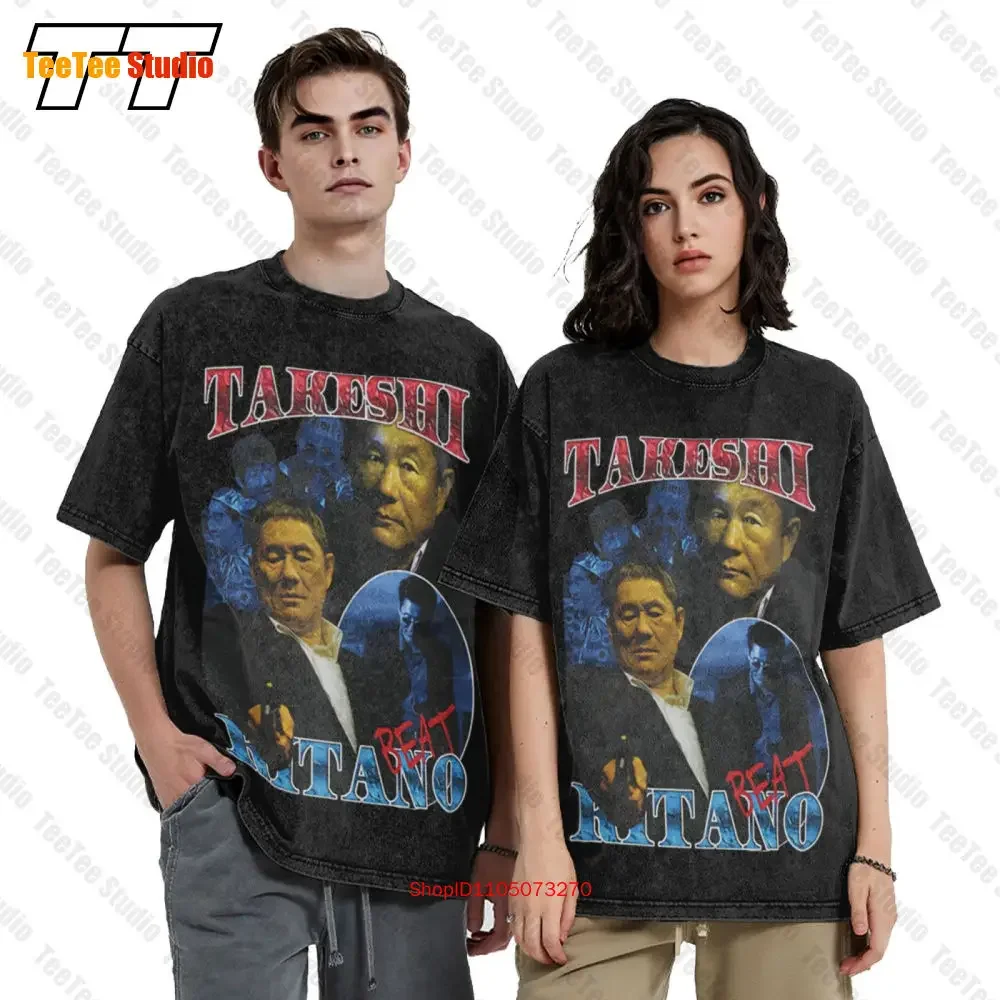 Passable Takeshi Kitano Wearing Kohh Rap Beat Outrage Plus Size Oversized T-Shirt F5NX