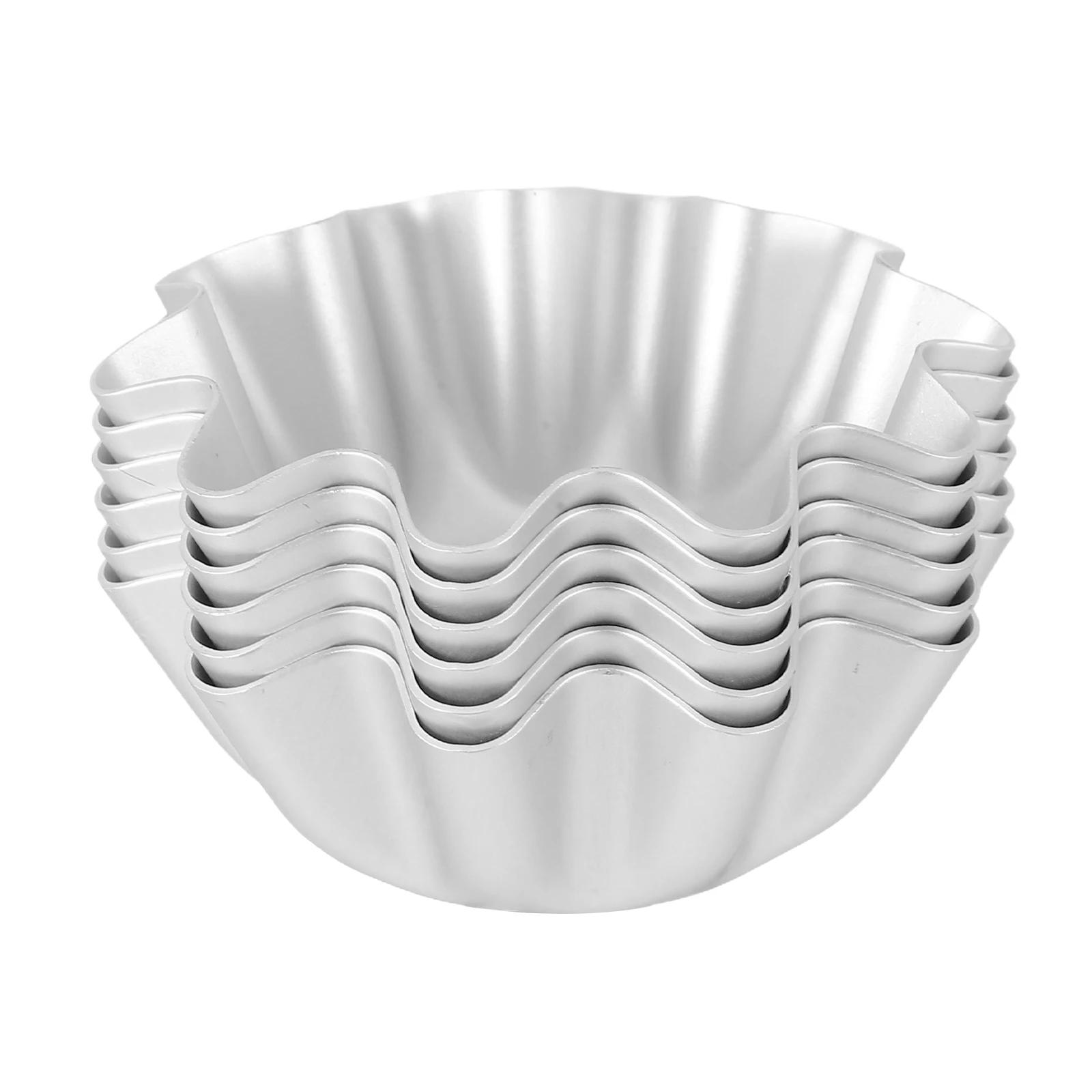 

6 Pcs Mini Tart Tins Egg Mold Eggs Cake Round Tarts Paper Cup Bake Molds Saucepans
