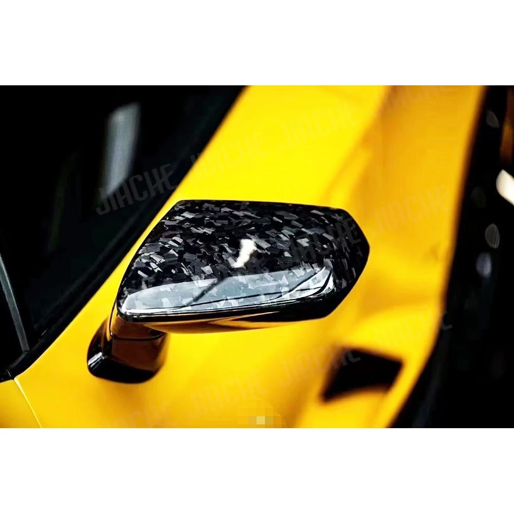 

Dry Carbon Fiber Rearview Mirror Cover Stickers For Lamborghini Aventador LP700 LP720 2011-2016 4Pcs Car Accessorise