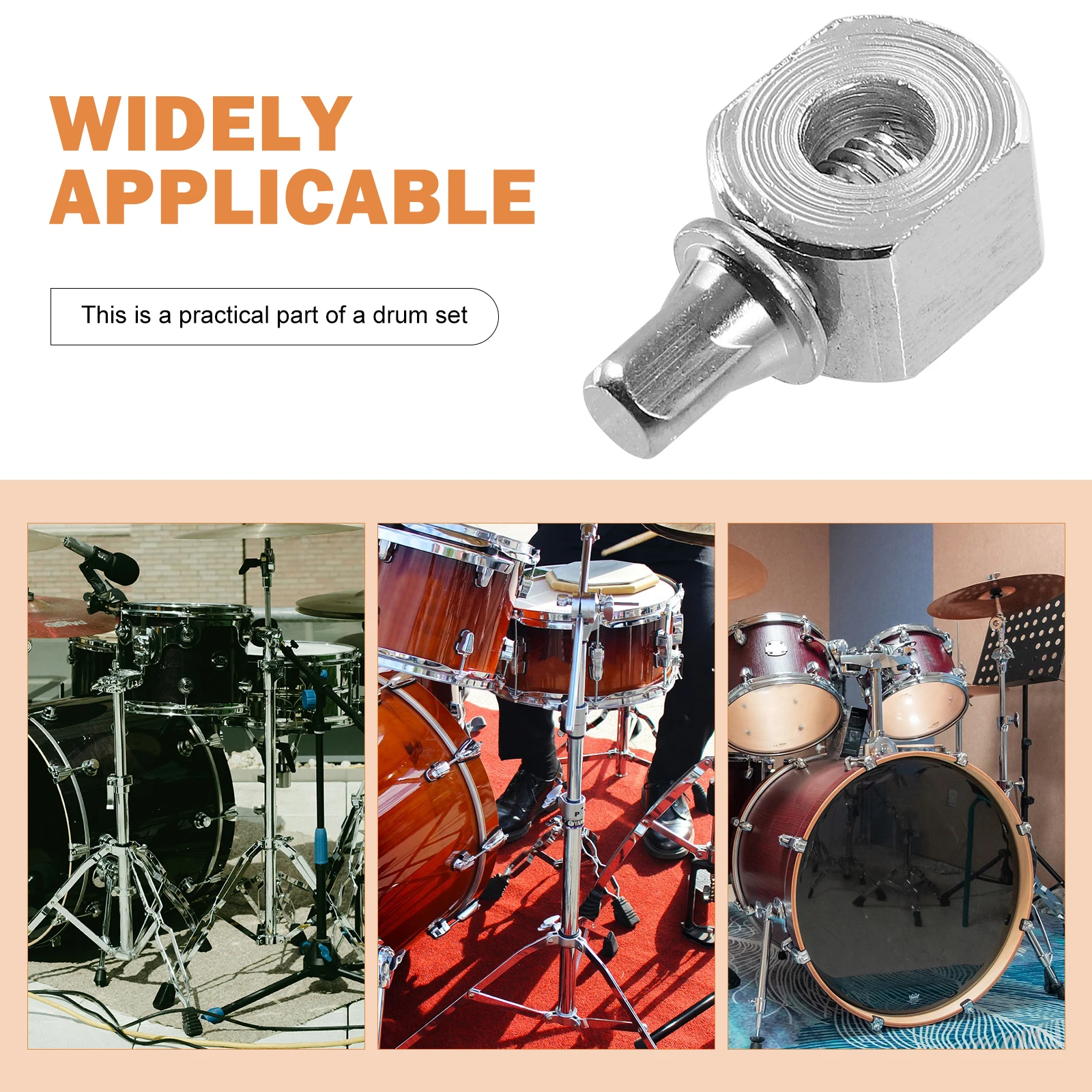 

2 Pcs Parts for Drum Pedal Hammer Weight Double-sided Bass Beater Accessories Foot