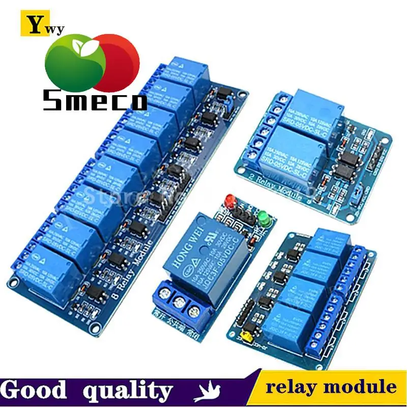 5v 12v 1 2 4 6 8 channel relay module with optocoupler Relay Output 1 2 4 6 8 way relay module for arduino In stock