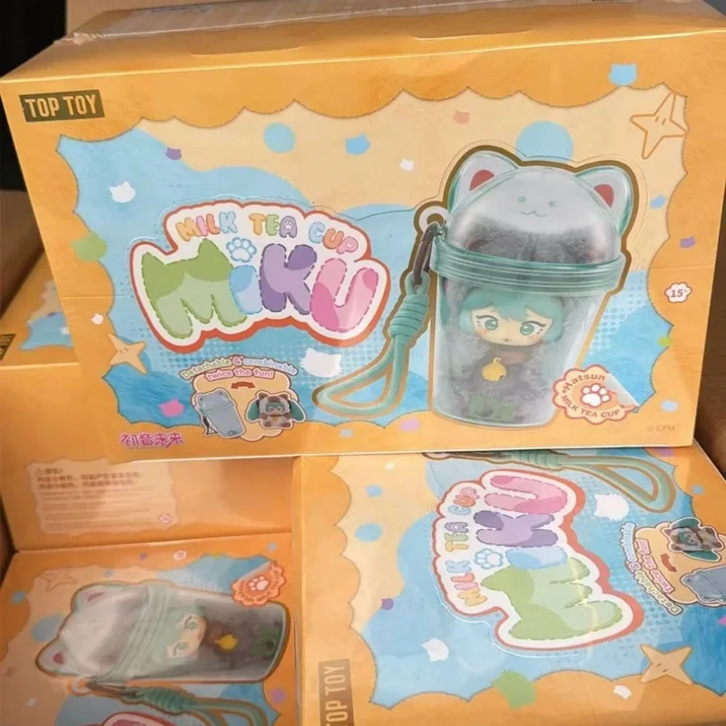 Toptoy Hatsune Miku Blind Box Plüschpuppe Schlüsselanhänger Niedlicher Taschenanhänger Tischdekoration Kreatives Geschenk für Frauen