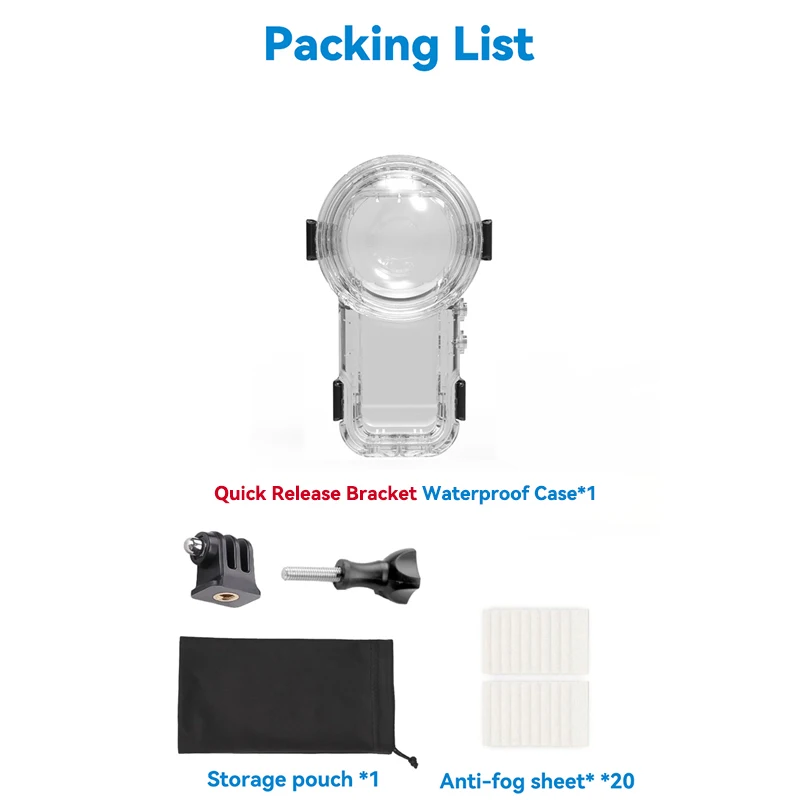 Voor Insta 360X5 Onzichtbare Duik Case Behuizing Waterdicht (197ft) onderwater Duik Beschermende Shell voor Insta360 X5 Accessoires ﻿ - afbeelding 1