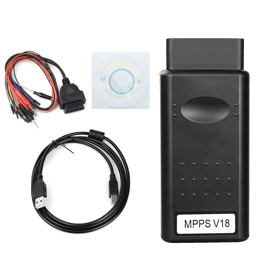 MPPS V18 ECU Chip Tuning Interface Auto OBD 2 OBD2 For EDC15 EDC16 EDC17 Multi-Language CAN ECU Tunning Flasher Remap Cable
