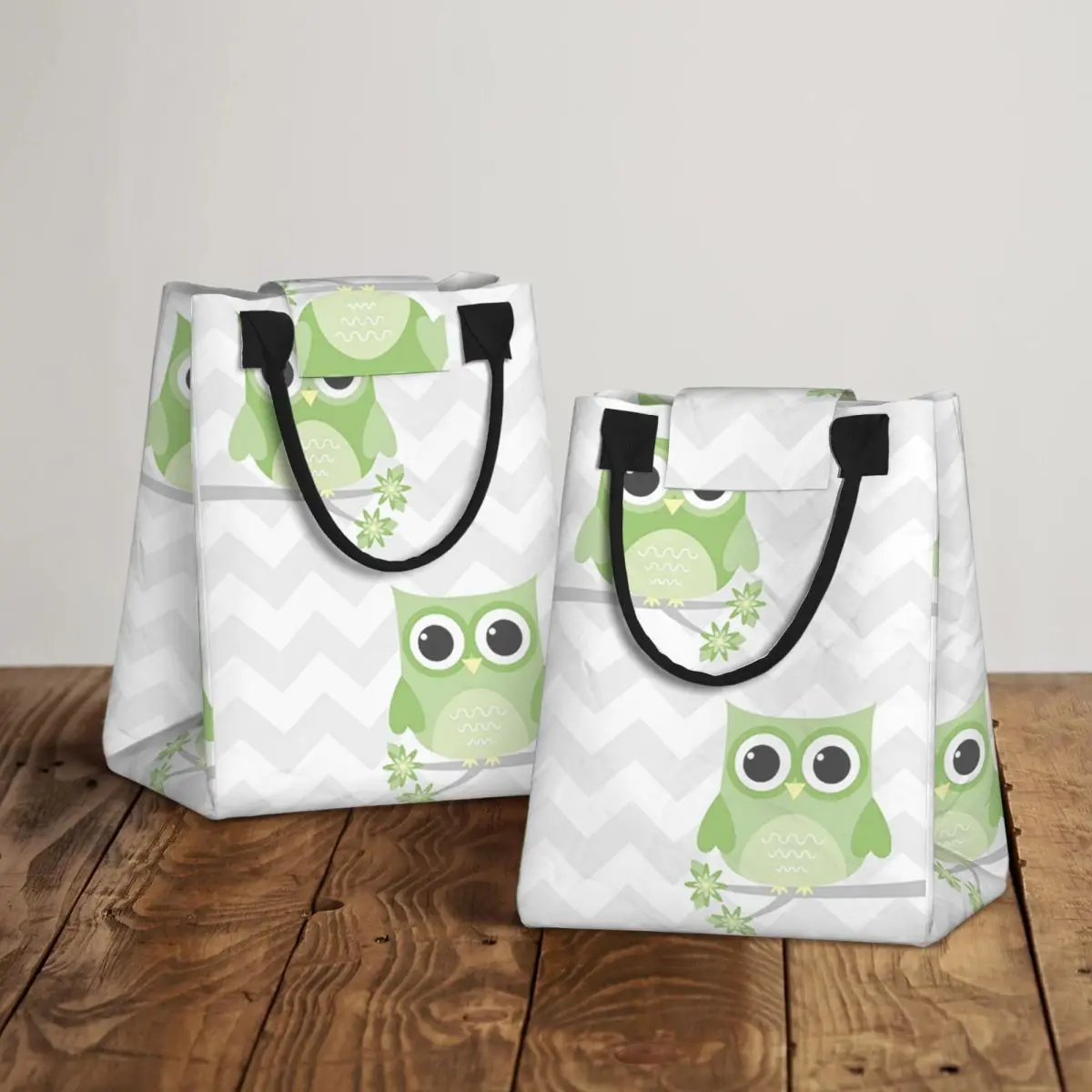 

Изолированная сумка для обеда Duolingo Owl Duo для женщин и детей, портативные коробки для еды, термосумка для обеда