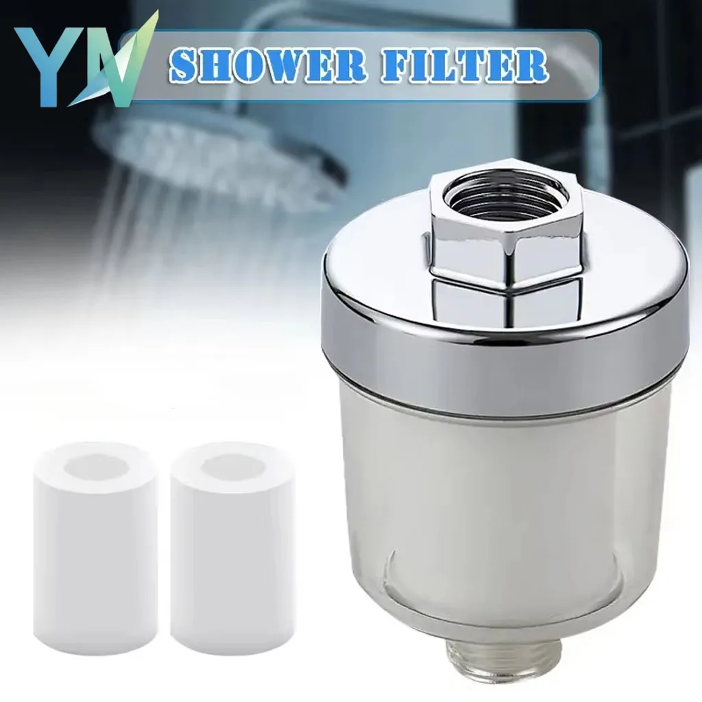 Filtro de agua para cabezal de ducha, filtro de baño de ajuste Universal que elimina el cloro y las impurezas, mejora la calidad del agua para la ducha