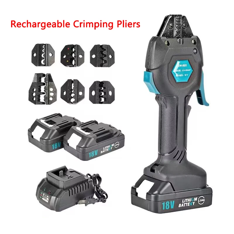 

Charging Cold Crimping Pliers Mini Wiring EW-50X Pre Insulated U-shaped Y-shaped Terminal Crimping Pliers
