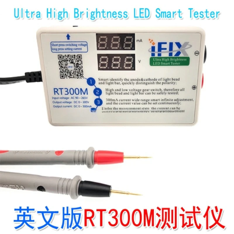 English RT300M LED Backlight Tester, No Dismantling LCD TV Screen Light Bar Lamp Bead Test Tool Testing Instrument