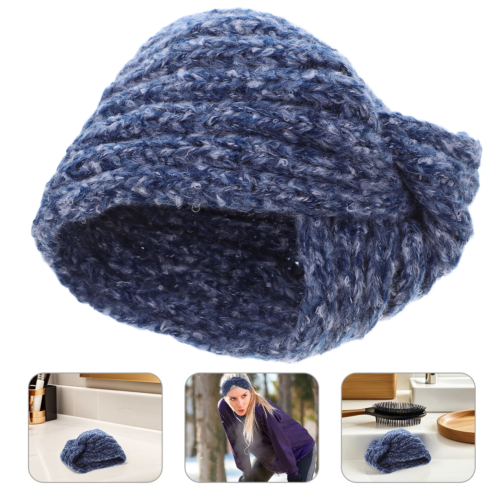 

Mohair Strap Handmade Accessories Woolen Yarn Headband Headbands Tab Cross Fashion Headwrap Headdress Women's