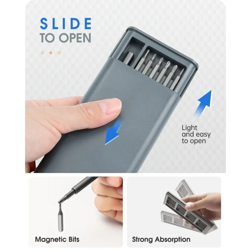 Precision Screwdriver Set Small Screw Driver with Torx Cross Head and Flat Head Magnetic Repair Tool for Electronics Watch DIY