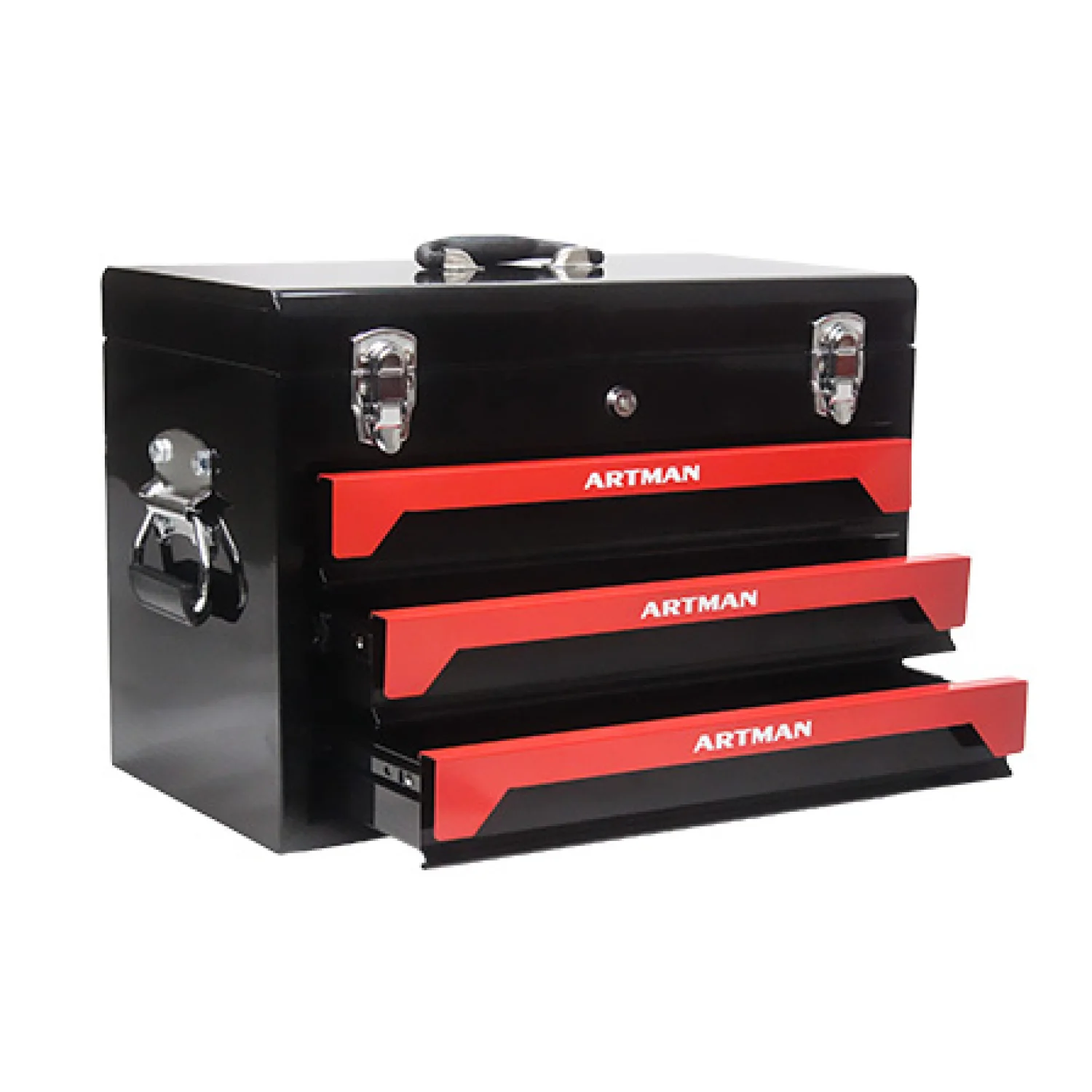 

Tool Box with 3 Drawers - Heavy Duty Storage Organizer for Tools