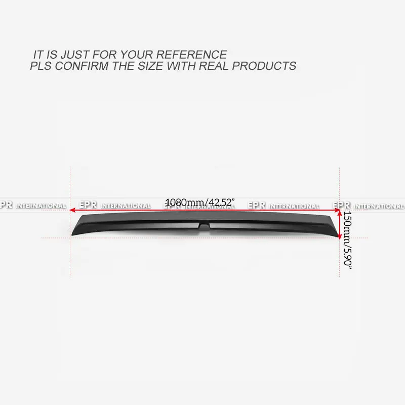 For Toyota 08'.05~11'.11 Prius ZVW30 RR-GT TMK Style FRP Fiber Glass Roof Spoiler Carbon Fiber Rear Wing Lip Car Accessories