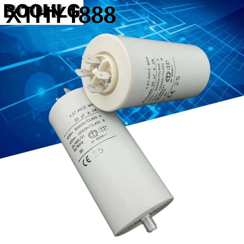 

1 шт. 1.27.4AC3 420V 25uF 470V конденсатор для запуска двигателя