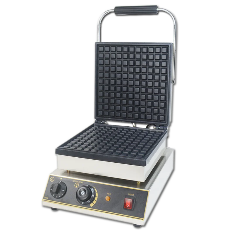 High Commercial 220V Electric Waffle Donut Maker Machine Non-Stick Coating Digital Timer Control High Productivity