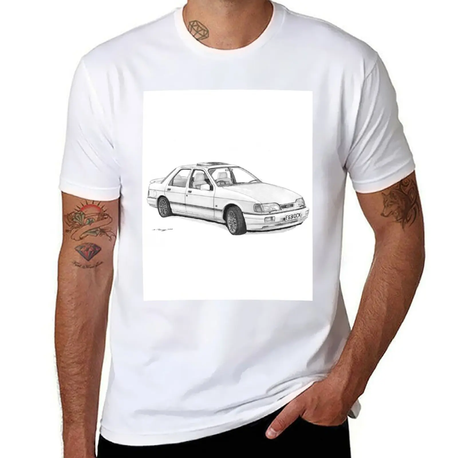 

Ford Sierra Sapphire RS Cosworth T-Shirt vintage customizeds anime shirt mens white t shirts
