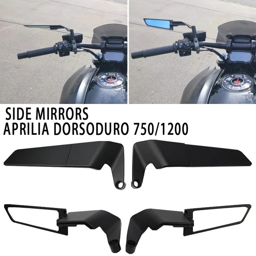 

For Aprilia DORSODURO 750 DORSODURO1200 Motorcycle Mirrors Stealth Winglets Mirror Kits To Rotate Adjustable