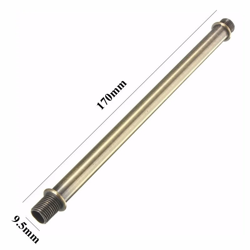 Douille de support de lampe rétro vintage, extension de goutte, alliage de zinc, bronze doré, vert, plus récent, 17cm
