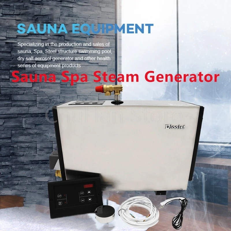 

Портативный парогенератор для влажной сауны мощностью 9 кВт для домашнего использования в отеле