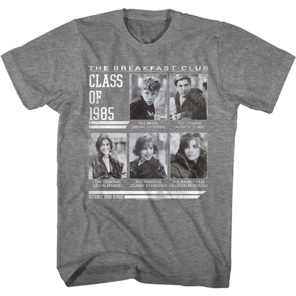 Breakfast Club Class 85 Yearbook Heather Adult T Shirt