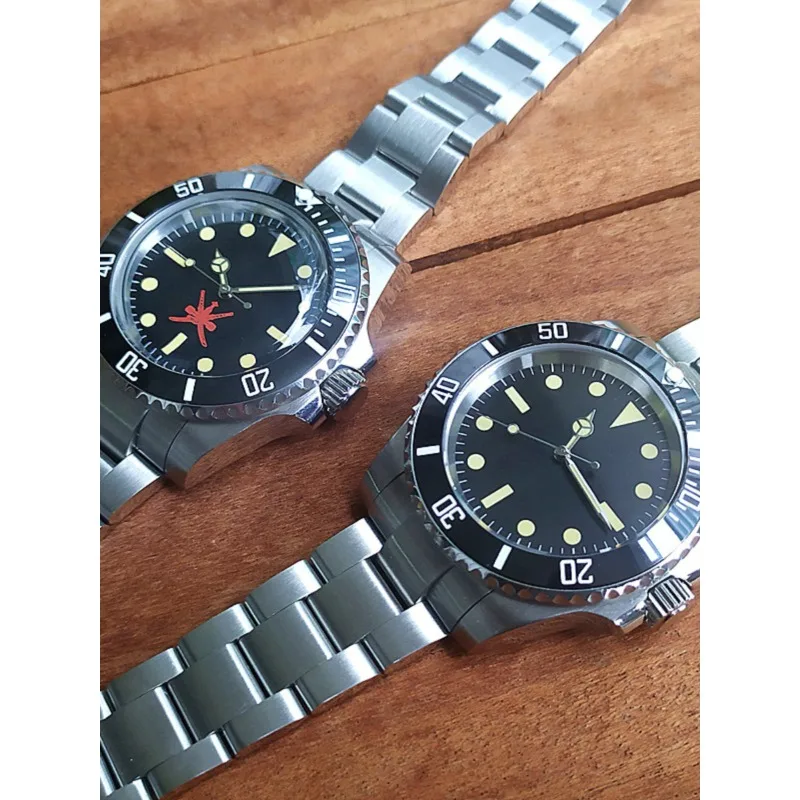 Montre mécanique rétro de plongée pour hommes, double couteau Oman du moyen-orient pour Miyoda 821, miroir à bulles lumineuses, modèle pour hommes