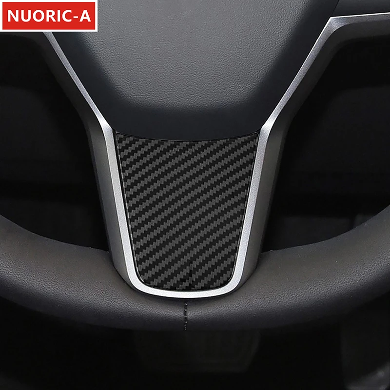

Steering Wheel Decal Decoration Cover Trim For Tesla Model 3/Y 2019-2022 Car Styling Interior Accessories ABS Sticker
