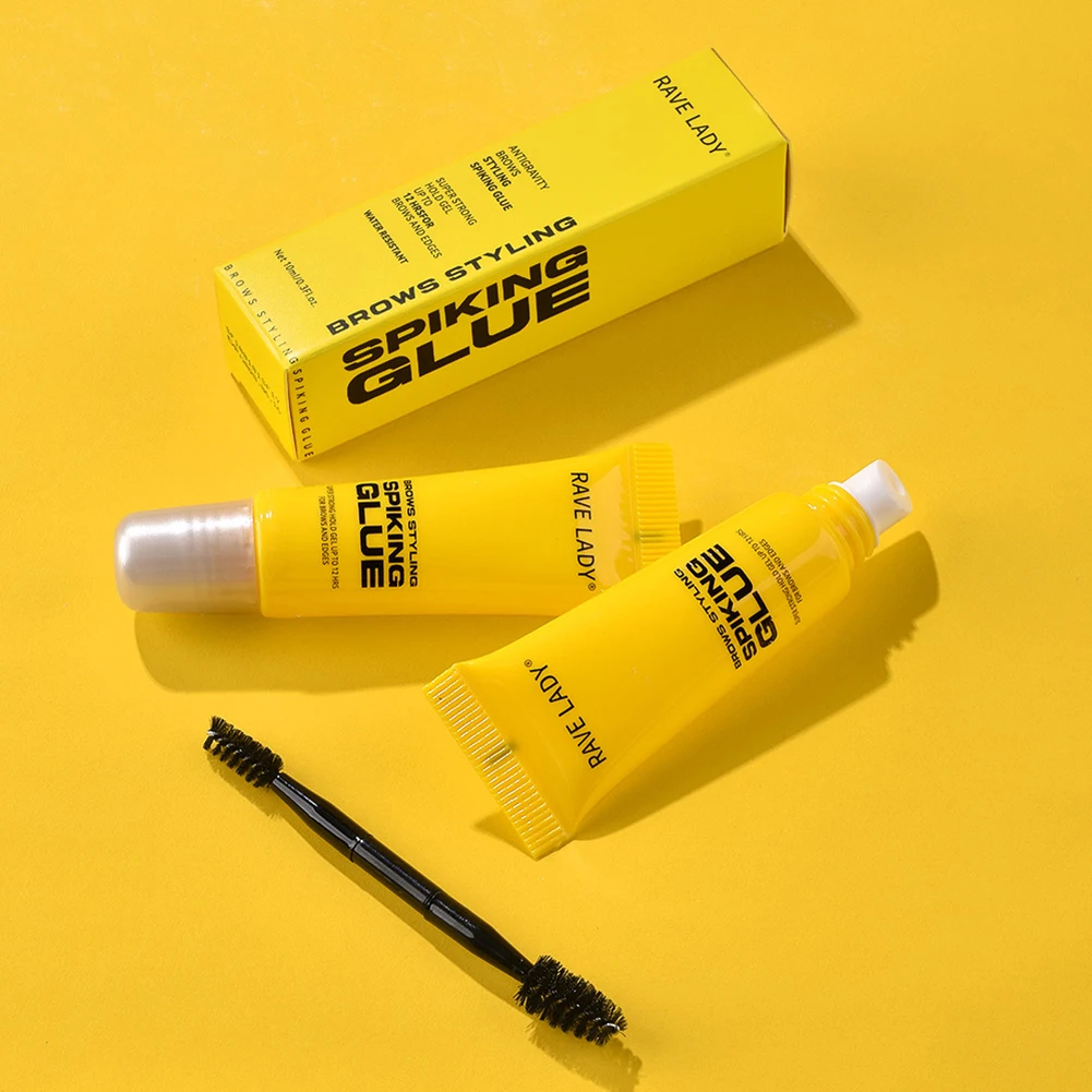1/2/3 Stück Augenbrauen-Styling-Gel mit Pinsel, wasserfest, schweißfest, super stark haltendes Gel, bis zu 12 Stunden Halt, Kleber, Augenbrauenverstärker-Werkzeug – Detail 7