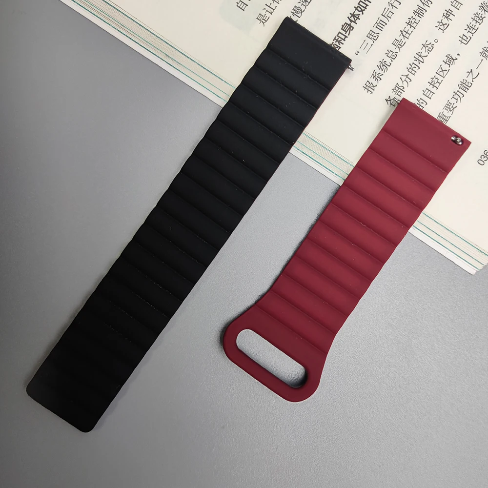 Magnetic Wrist Strap for Samsung Galaxy Watch Band 4 3 41/45mm Soft Silicone Straps for Galaxy 42/46mm Active 2 Bracelet 20/22mm image 5