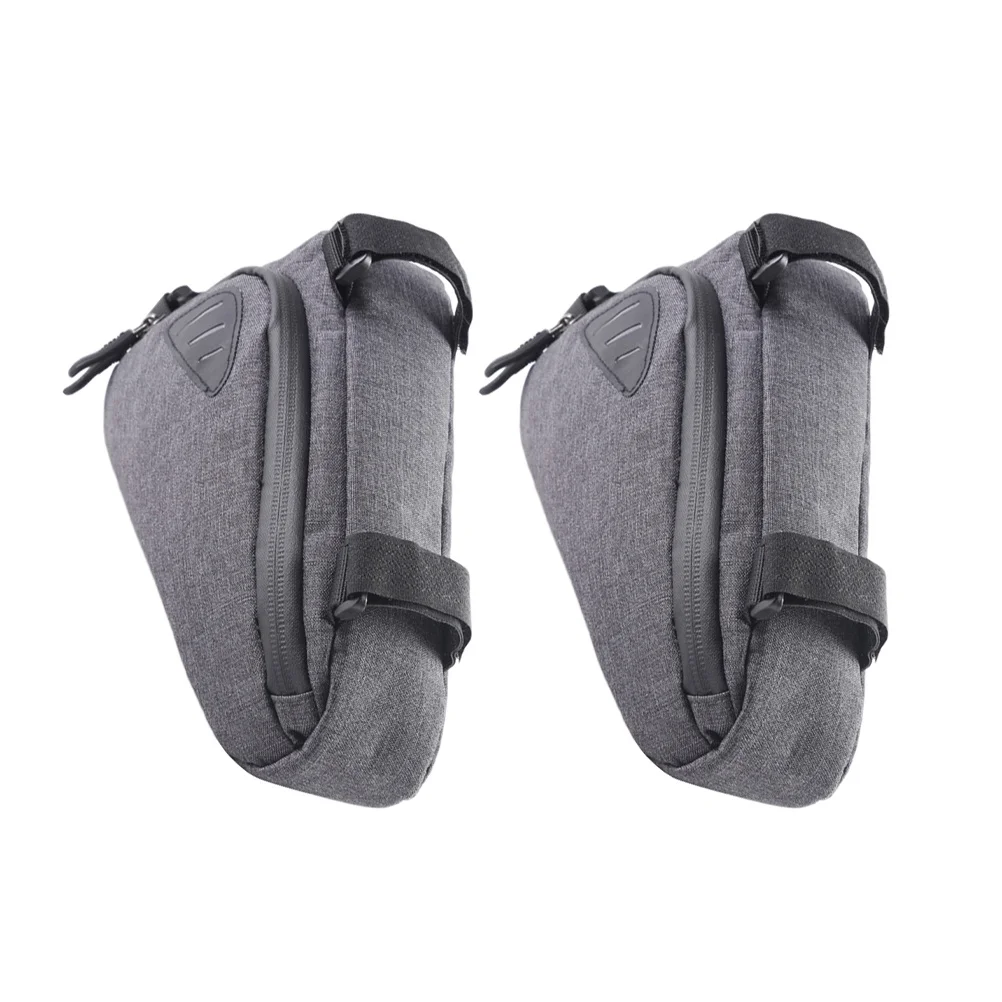 2Pcs Waterproof Bicycles Triangle Pouch Reflective Beam Bag Cycling Pack Front Tube Storage for Phone Wallet Keys Tools