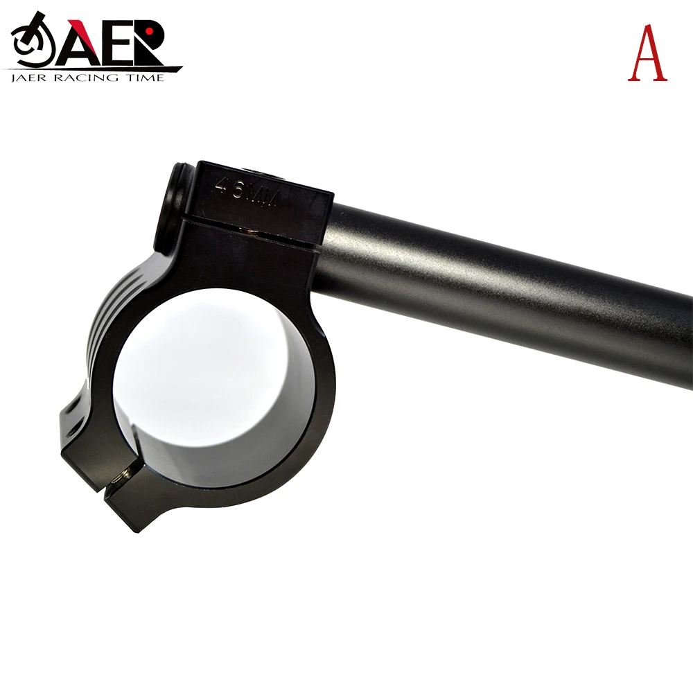 46mm Motorcycle CNC Billet Aluminum Adjustable Clip-On Handlebar Fit most of sport bike with 46mm fork clip motor