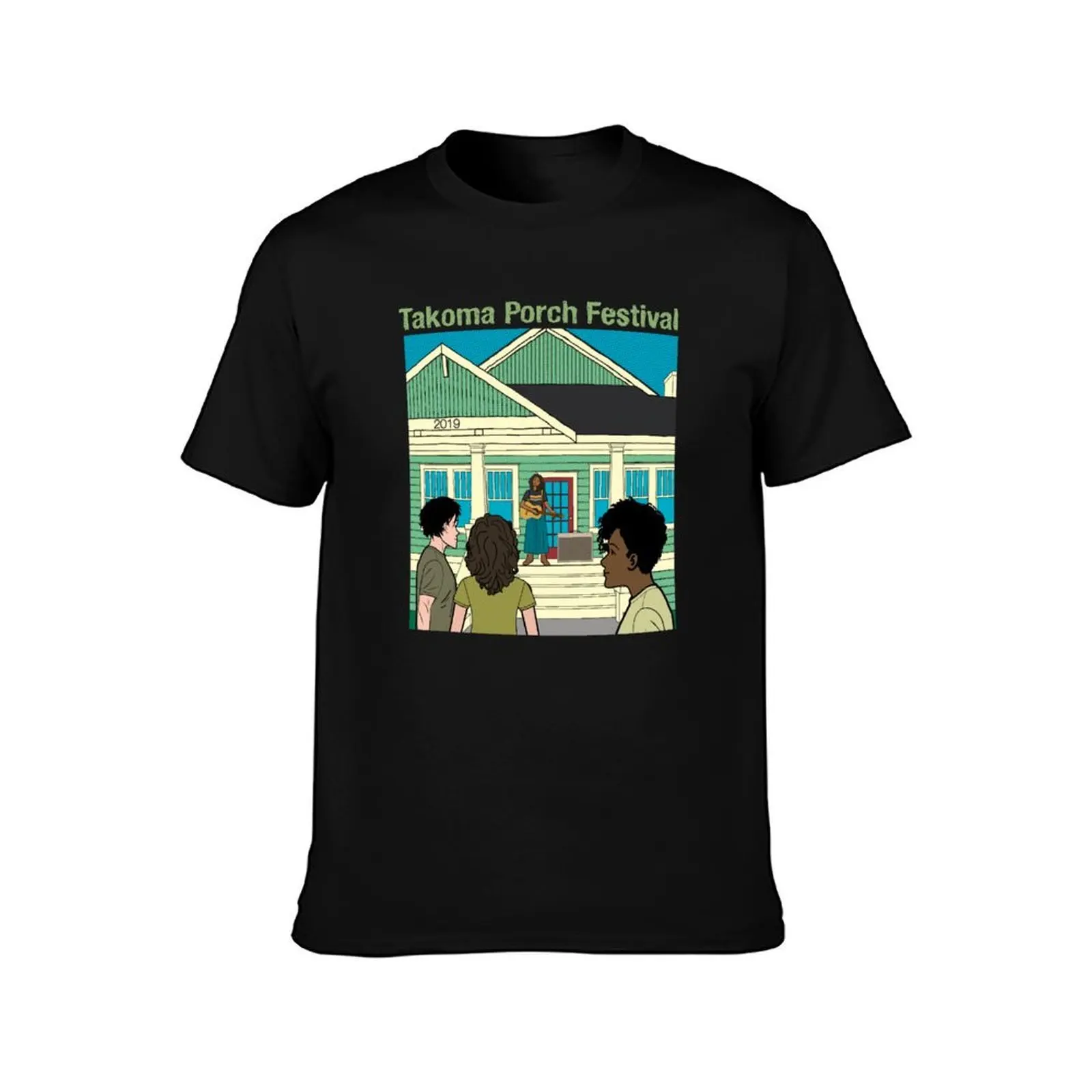 Takoma Porch Festival T-Shirt Breathable Sportswear for Men T-Shirt